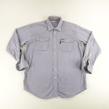 Cinch Shirt Mens XL Blue White