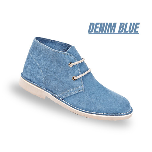 Ladies suede desert boots - suede,