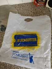 Blockbuster Carrier Bag Starlight Children's Foundation Version. Used
