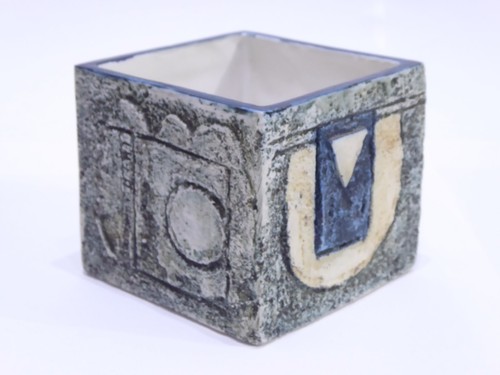 Troika cube vase tall - 3",