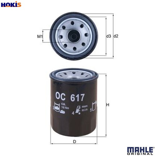 Oil filter 617 - 617, honda