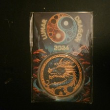 2024 Lunar Dragon - Colourized Copper 1oz