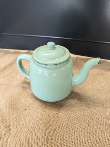 Vintage mint green enamel - vintage,