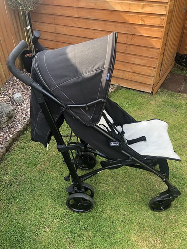 Reclining pushchair with - reclining,