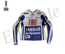 YAMAHA PETRONAS LEATHER RACING JACKET ARMOR PROTECTED FIAT CE APPROVED BIKER MEN