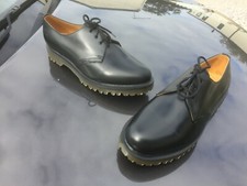 Vintage Dr Martens 1461 ben black leather shoes UK 10 EU 45 Made in England