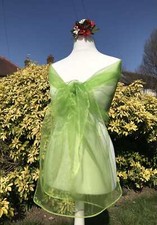 LIME GREEN Organza Shawl