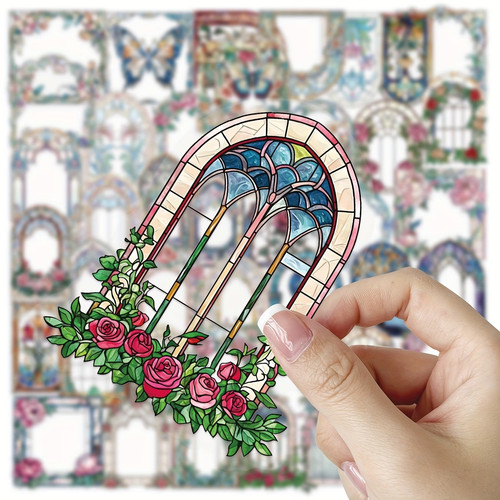 Vintage stained glass - vintage,