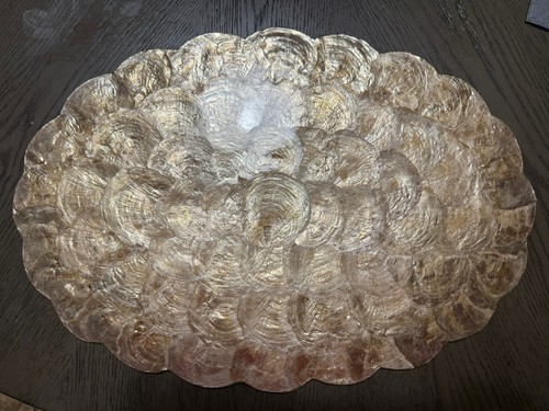 Vtg gumps capiz shell - capiz,