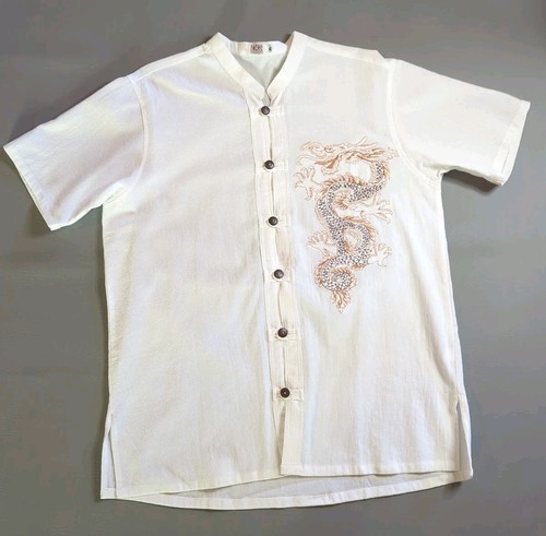 Nok men white embroidered - nok, xl