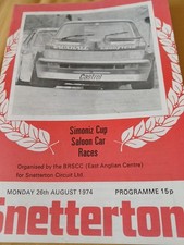 Simoniz Cup Car Races Snetterton August 26th 1974 Gerry Marshall