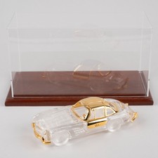 1954 Mercedes 300 SL in Crystal & Gold w/ Case by Hofbauer & The Franklin Mint