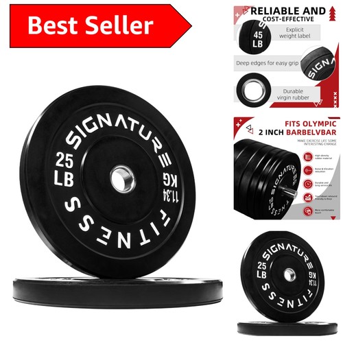 Pair lbs olympic bumper - pair, 25