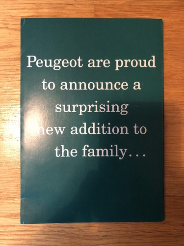 Genuine peugeot motorcar range - peugeot,