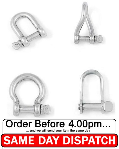 Shackles flat tiwsted - d,