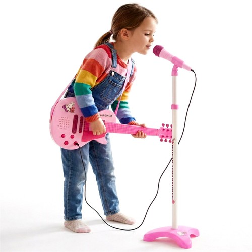 Kids guitar and microphone toy - and,