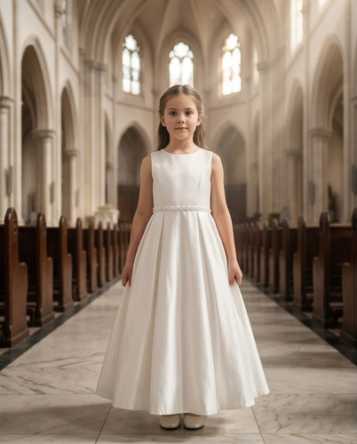 Beautiful satin flower girl - satin,