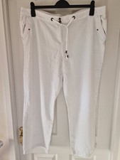 Plus Size 22 White Linen
