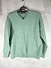 100% Wool James Pringle Golf Thick Jumper Size M Thick Green
