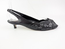 Office vintage black leather - black,