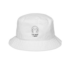 I Do What I Want Bunny Bucket Hat, Sassy Rabbit Embroidered Hat, Funny Headwear