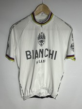 Bianchi Cycling Jersey Milano Pride | Men's | White/Grey/Multi | Large |