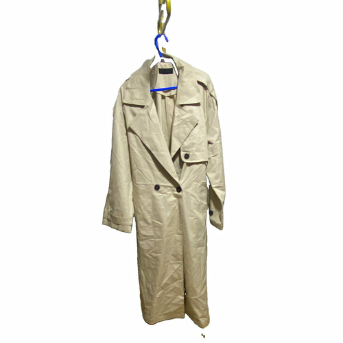 Zara womens beige long trench - womens,