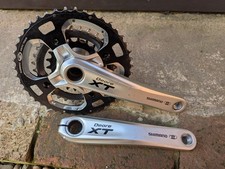 175mm Shimano Deore XT Triple Crankset FC-M770 (44/32/22) VGC