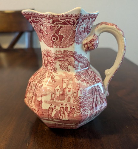 Vintage mason vista red - vintage, pink