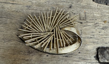 Vintage/1950/1960s Trifari Gold Tone Sunburst Brooch