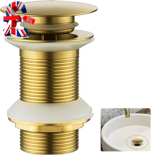 Brushed gold pop basin - brushed,
