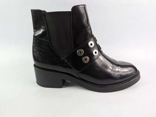 Sandro black all leather - all, ankle