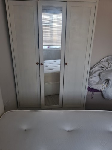 White ikea songesand - white, wardrobe
