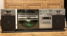 Sharp VZ3000 Vertical Record Deck And Speakers. Working/updated, Bluetooth 