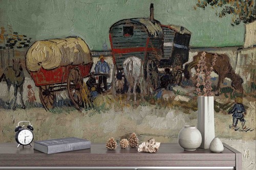 Van gogh encampment gypsies - 3d,