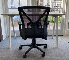 USED Ikea Trotten Desk with Black Office Chair, Collection Monmouth, NP25 