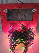 Vintage Woolworths 50 Star Christmas Tree Lights Fully Working Boxed Tested