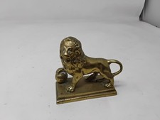 Vintage Brass Lion Battle of