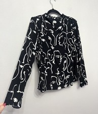 Zara Abstract Faces Print