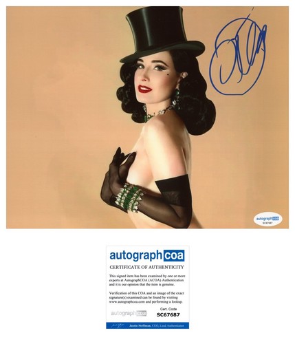 Dita von teese - teese, signed