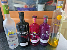 5 Empty Vodka Gin Alcohol Bottles For Upscaling - Ciroc, Grey Goose, Brockmans+