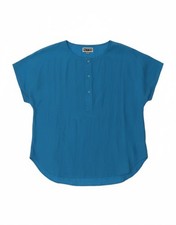 NITYA Womens Blouse Top EU 42 Large Blue Silk AP12