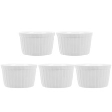  5 PCS Pudding Ramekins Round