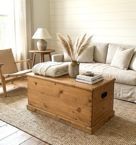 Old antique pine - pine, chest