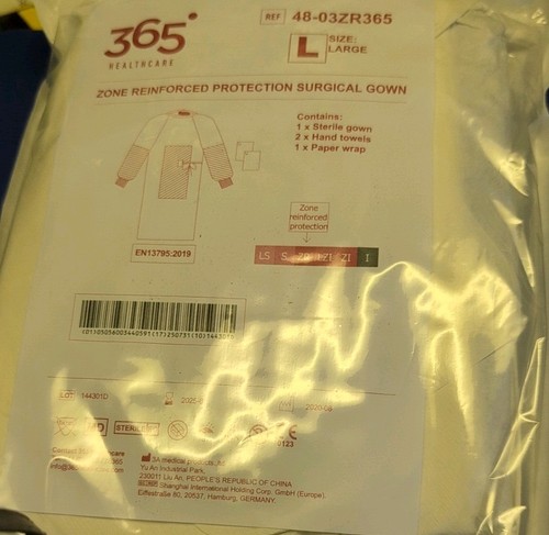 New standard surgical gowns - new,