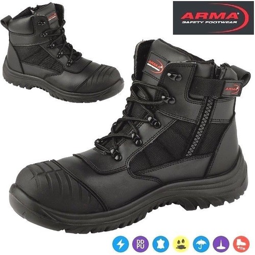 Arma leather safety steel toe - leather,