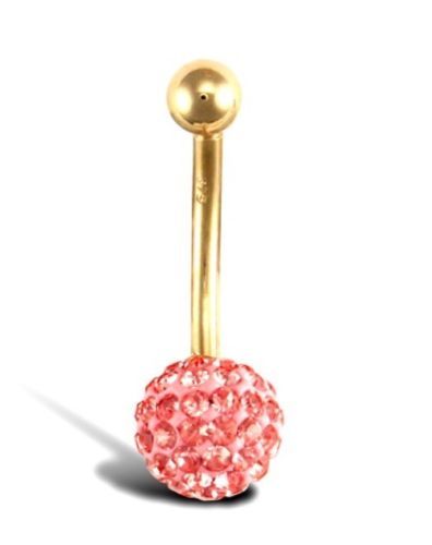 Belly bar 9ct gold - 9ct,