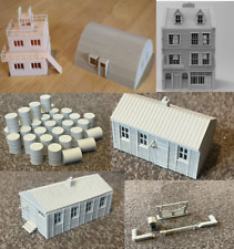 WW2 RAF Tower Nissen Hut Oil Drums Pilot Dispersal Hut Pub, Guard Hut 20mm scale