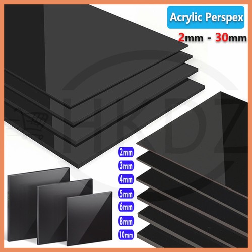 Black acrylics perspexs - black,