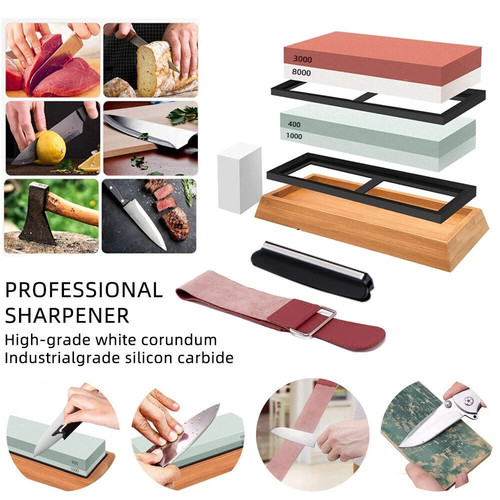Knife sharpening stone kit - knife,
